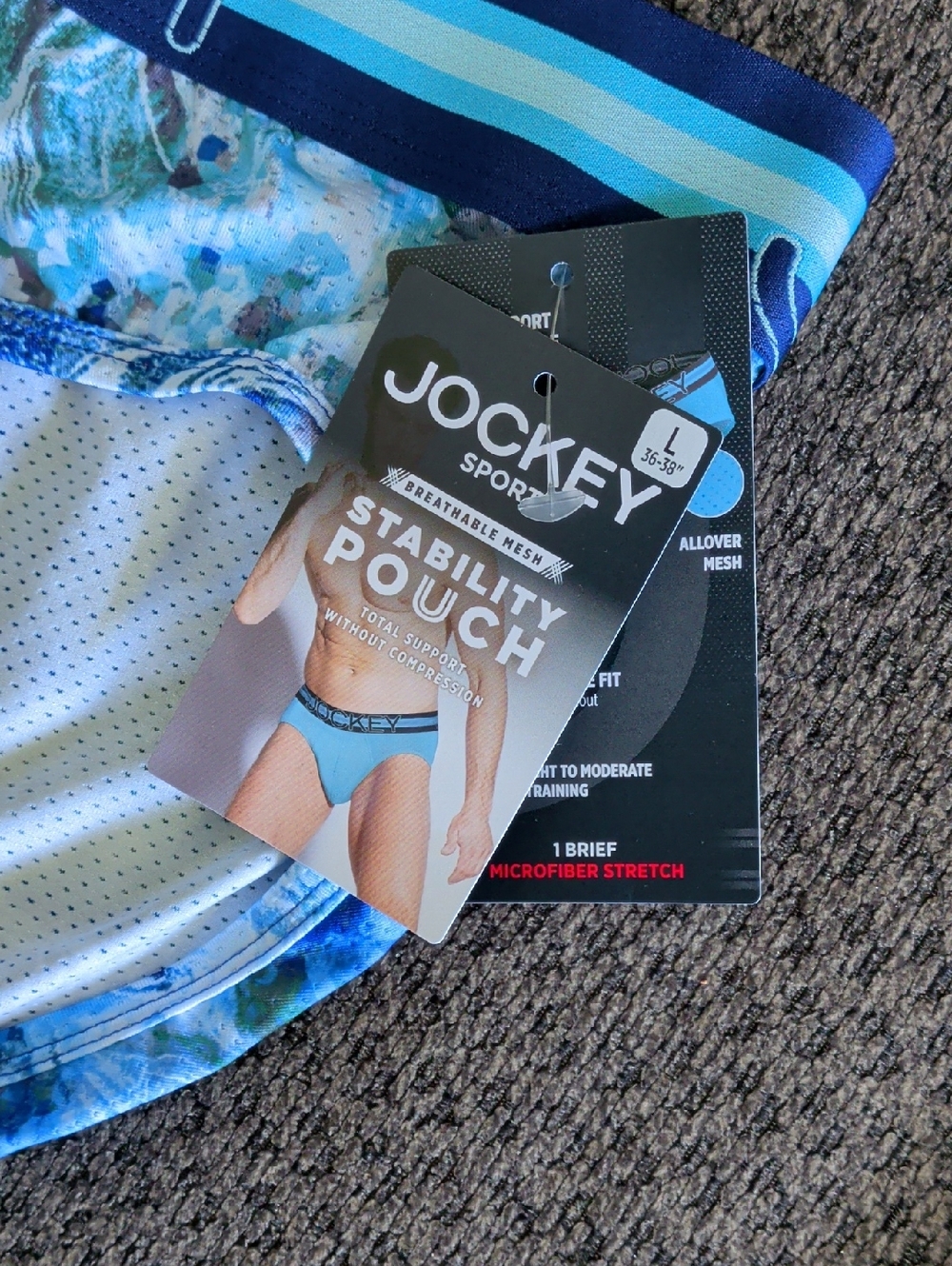 Jockey Sport® Stability Pouch Microfiber Brief - Size L (36"-38") - Picture 3 of 4
